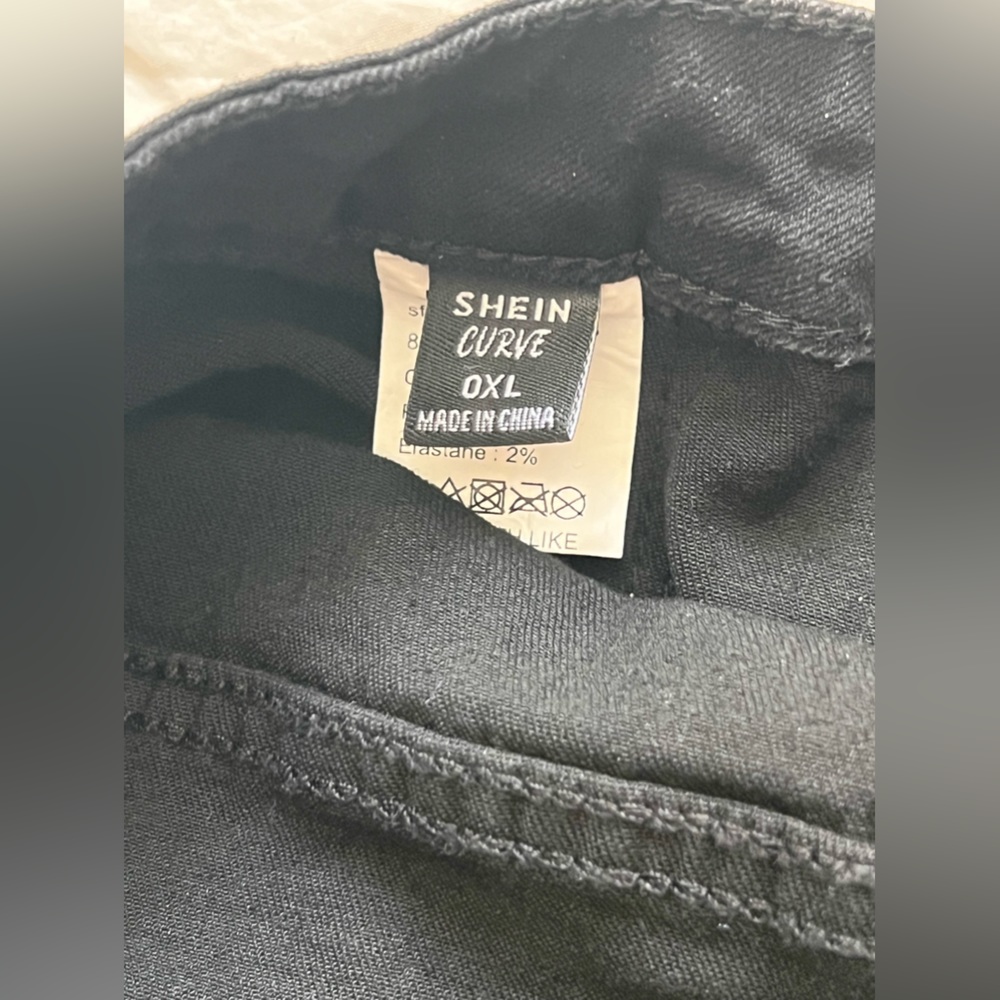 Shein Black high waisted Jeans size 0XL